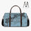 Thumbnail: *Ps. 121: 7-8 WOMEN'S Blue/Grey Duffle Luggage Bag by ManyPots®(in 2 sizes)