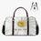 Thumbnail: *Ps. 121: 7-8 WOMEN'S WHITE DAISY Duffle Luggage Bag by ManyPots®(in 2 sizes)