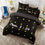 Thumbnail: Simple Flower® *Ps.4:8 Black Floral 3pc Comforter Bedding Set