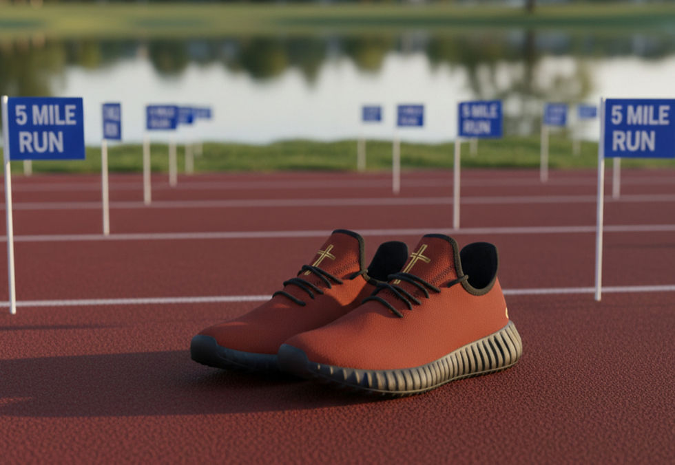 **Alt Text:** Women’s red mesh knit shoes featuring “The Cross” design, Christian faith-based footwear by G30™ for H.B.A.T.F.