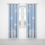 縮圖：Simple Flower®  Blue Floral GROMMET Curtains (matching accessories available)