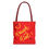 Thumbnail: Red tote bag with “Laugh Alot” design, Christian faith-based accessory by ManyPots®.