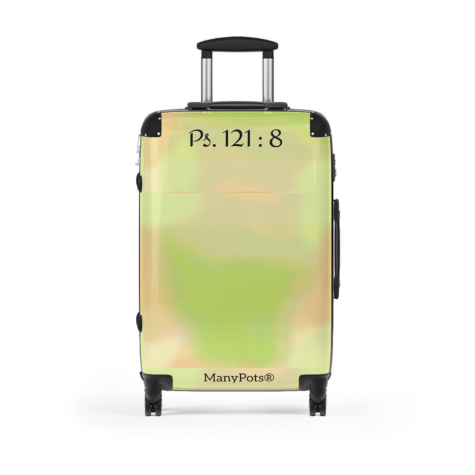 *Ps. 121:8 Light Green Mix Luggage by Journey Forward™ for ManyPots®