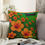 Thumbnail: Simple Flower® *Prov. 9:9-10 Orange Floral Pillow (SLIP COVER) Insert NOT includ