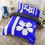 Thumbnail: Simple Flower® *Prov. 3:24 KING Blue Floral 3pc Comforter Bedding COVER