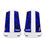 Thumbnail: *Joshua 1:3 MEN'S Blue High Top Canvas Shoes by ManyPots®