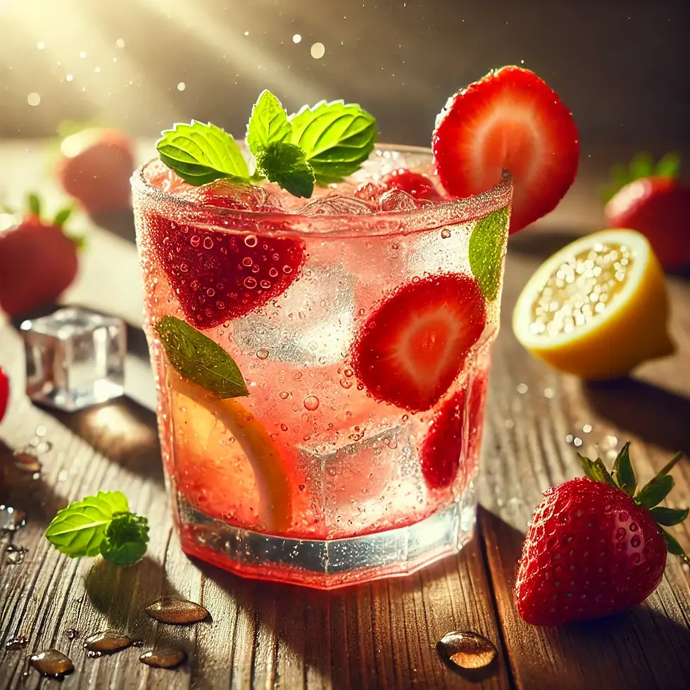 THC Syrup Infused Strawberry Lemonade