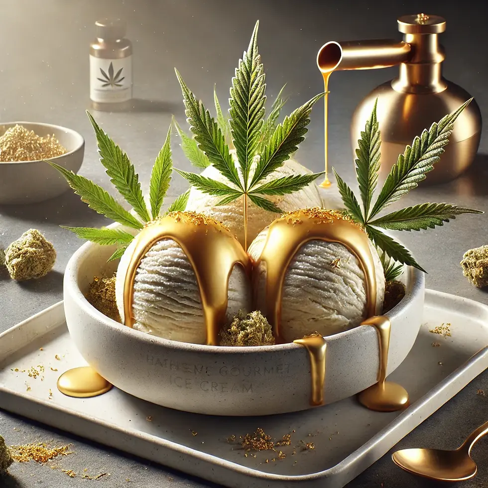 THC Syrup Ice Cream Sundae
