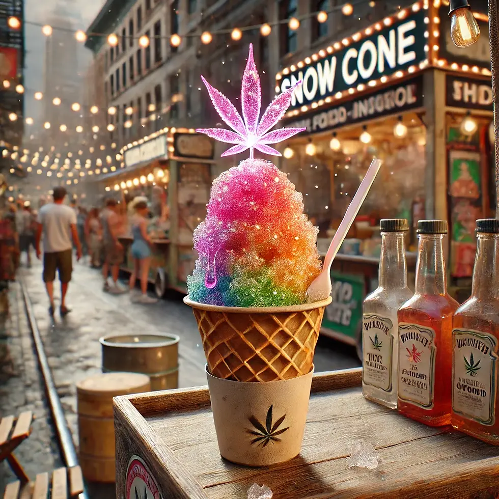 THC Syrup Infused Snow Cone