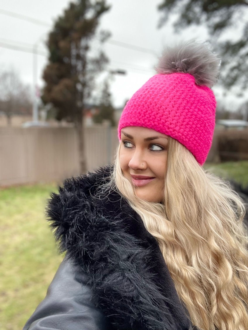 CLASSIC LINE TOQUE neon pink