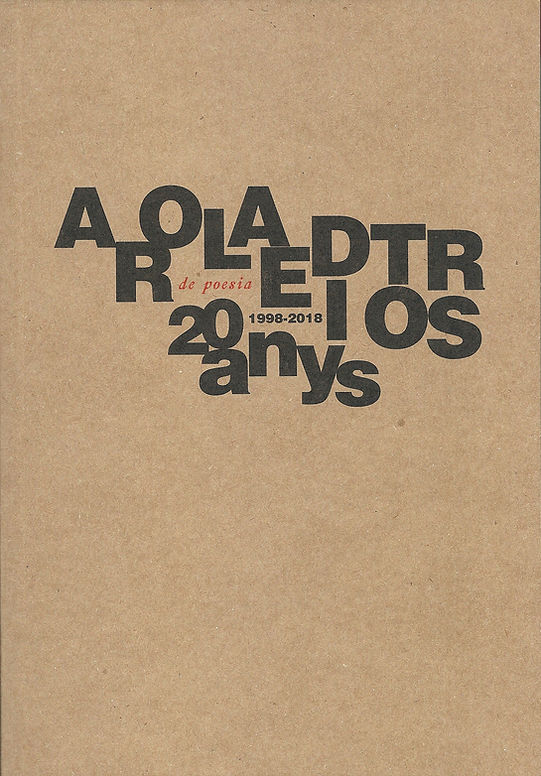 Cubierta de «Arola editors 20 anys de poesia» en la pág. web del poeta Juan López-Carrillo