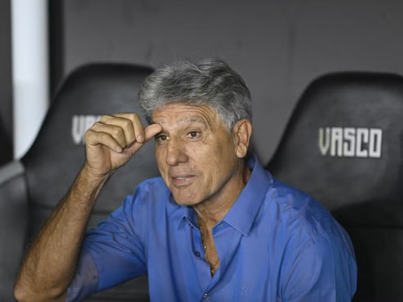 Conmebol suspende Renato Gaúcho, técnico do Vasco, por três jogo