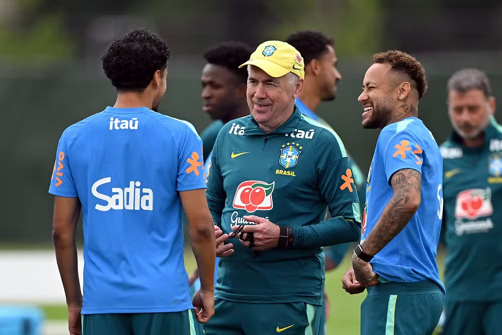 Com Neymar e sem Alisson, Brasil treina para encarar a Escócia