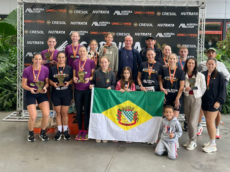 Saudades participou da 4ª Corrida da Ser Aurora, em Chapecó