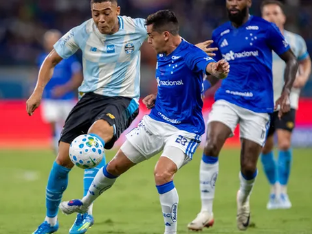 Grêmio é derrotado pelo Cruzeiro e fica perto do Z-4