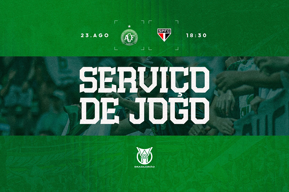 Chape divulga serviço de jogo para duelo contra o São Paulo