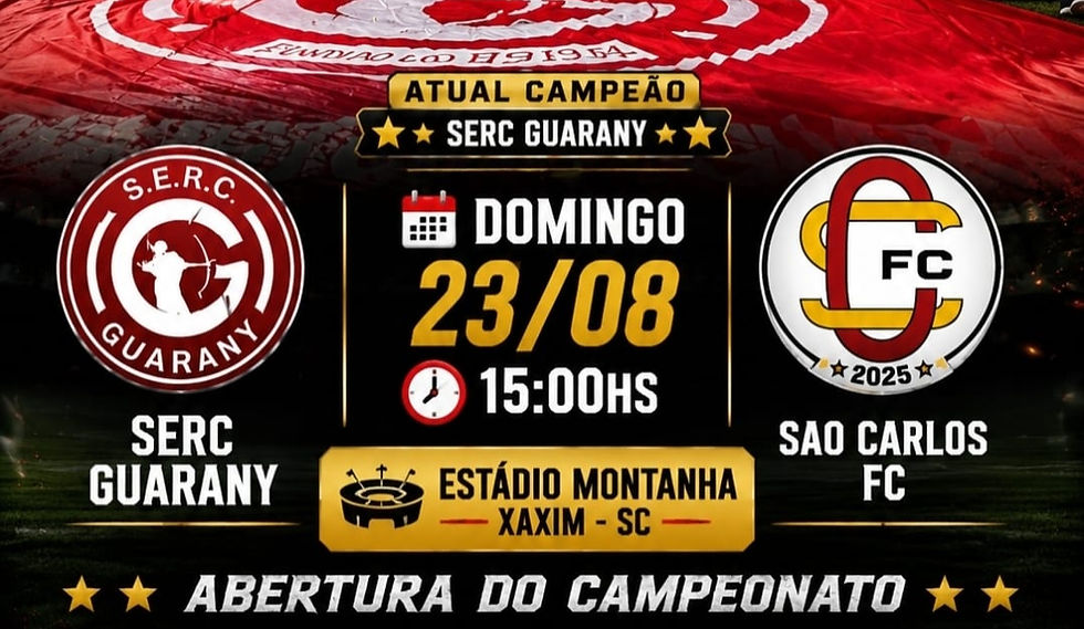 São Carlos FC estreia no Regional da LCF contra o atual campeão