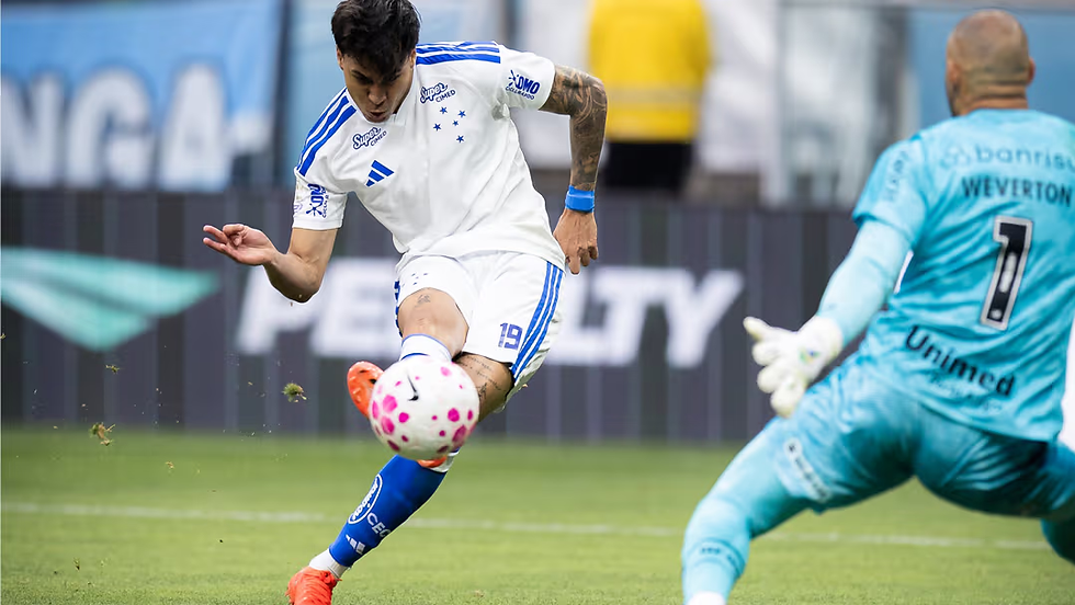 Kaio Jorge faz hat-trick, Cruzeiro vira e afunda o Grêmio no Z-4
