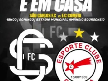 São Carlos FC encara o Cometa neste domingo no Amandio Bourscheid