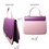 Thumbnail: NEVIN Taro Berry Messenger Handbag