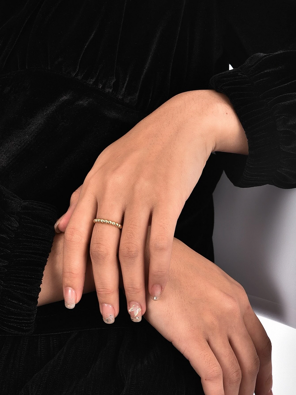 Thumbnail: Metallic Bead Decor Ring