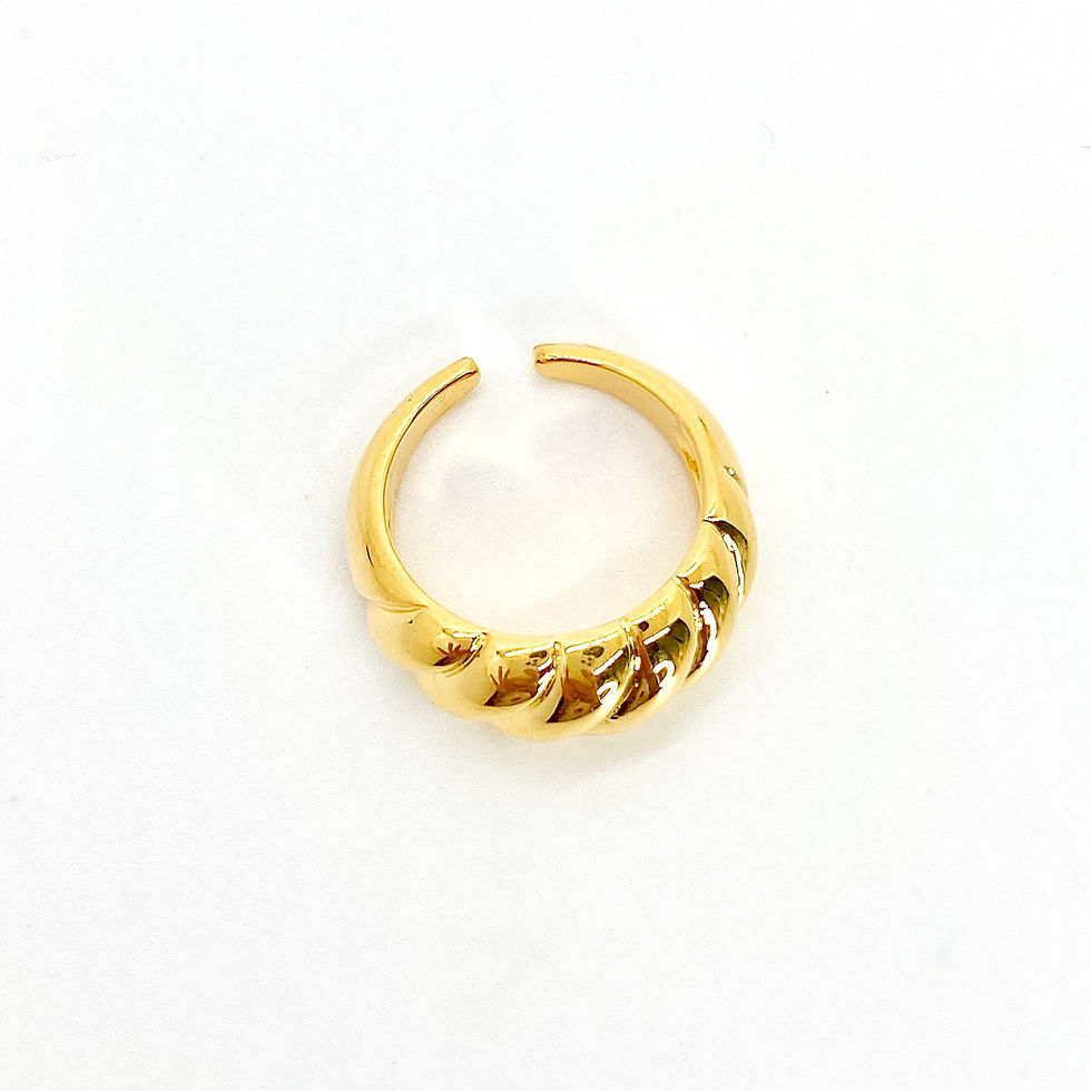 Thumbnail: Baguette gold ring