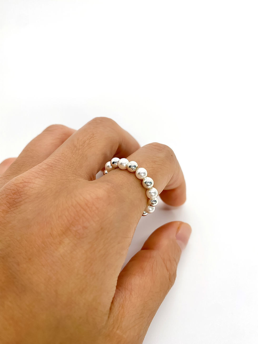 Miniatura: Sawrovski pearls & 14k gold f or 925 silver