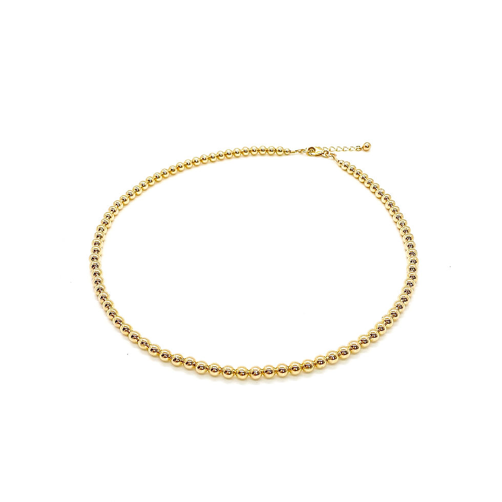 Thumbnail: 14K gf 4mm necklace