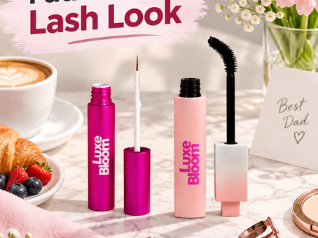 10-minute eyelash growth serum and tubing mascara lash look for Father’s Day brunch