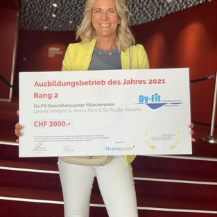 AUSZEICHNUNG FÜR DY-FIT IN MÜNCHENSTEIN
