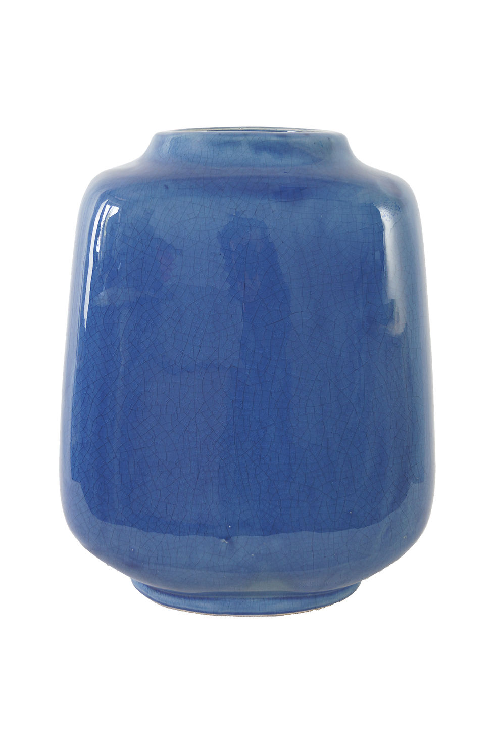 Vase «Mandal» als Wohnaccessoire in Blautönen.