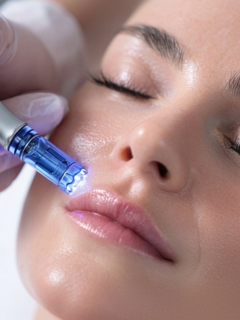 Microneedling Behandlung – natürliche Hautverjüngung mit feinen Nadeln für straffere Haut und Kollagenbildung