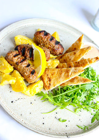 Kofta with Pitta Bread