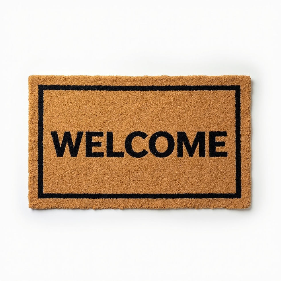 Neutral Welcome Mat