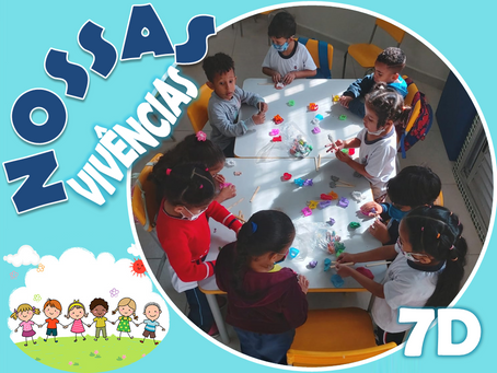 Vamos criar, imaginar e aprender com as vivências que a turminha do 7D desenvolveram na nossa escola