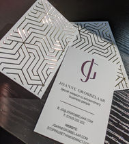 foiled business cards