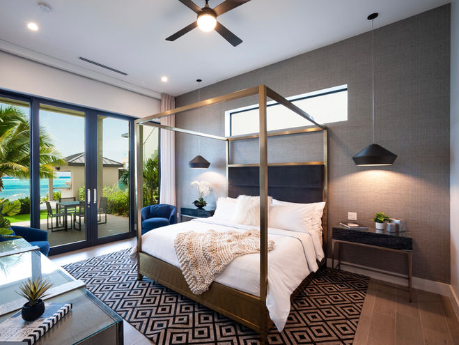 Oceanview master suite grand cayman luxury villa