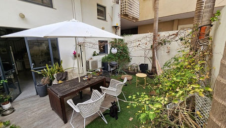 גינה פרטית בדירת למכירה בשכונת פלורנטין תל אביב