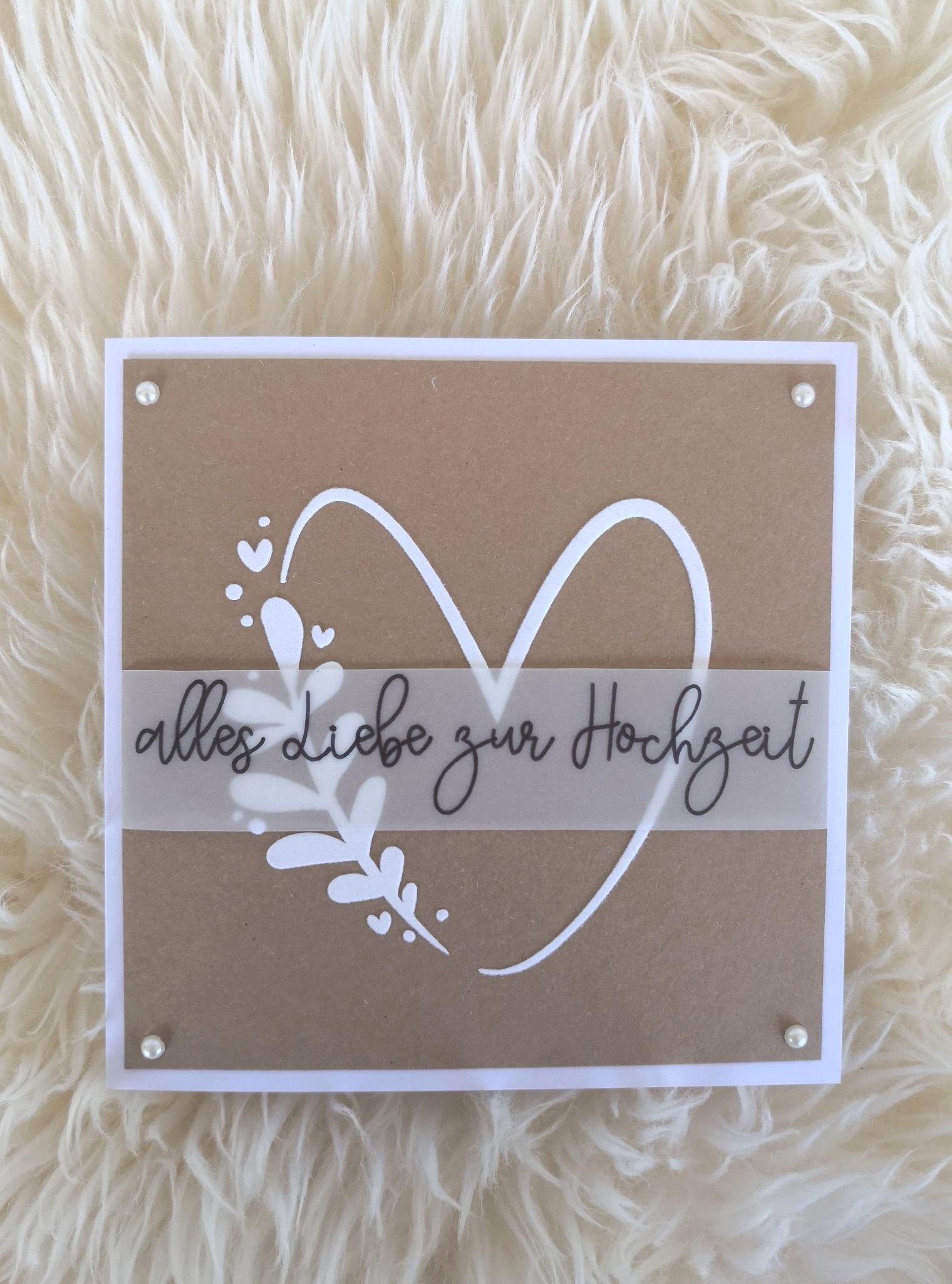 Hochzeitskarte mit Herz