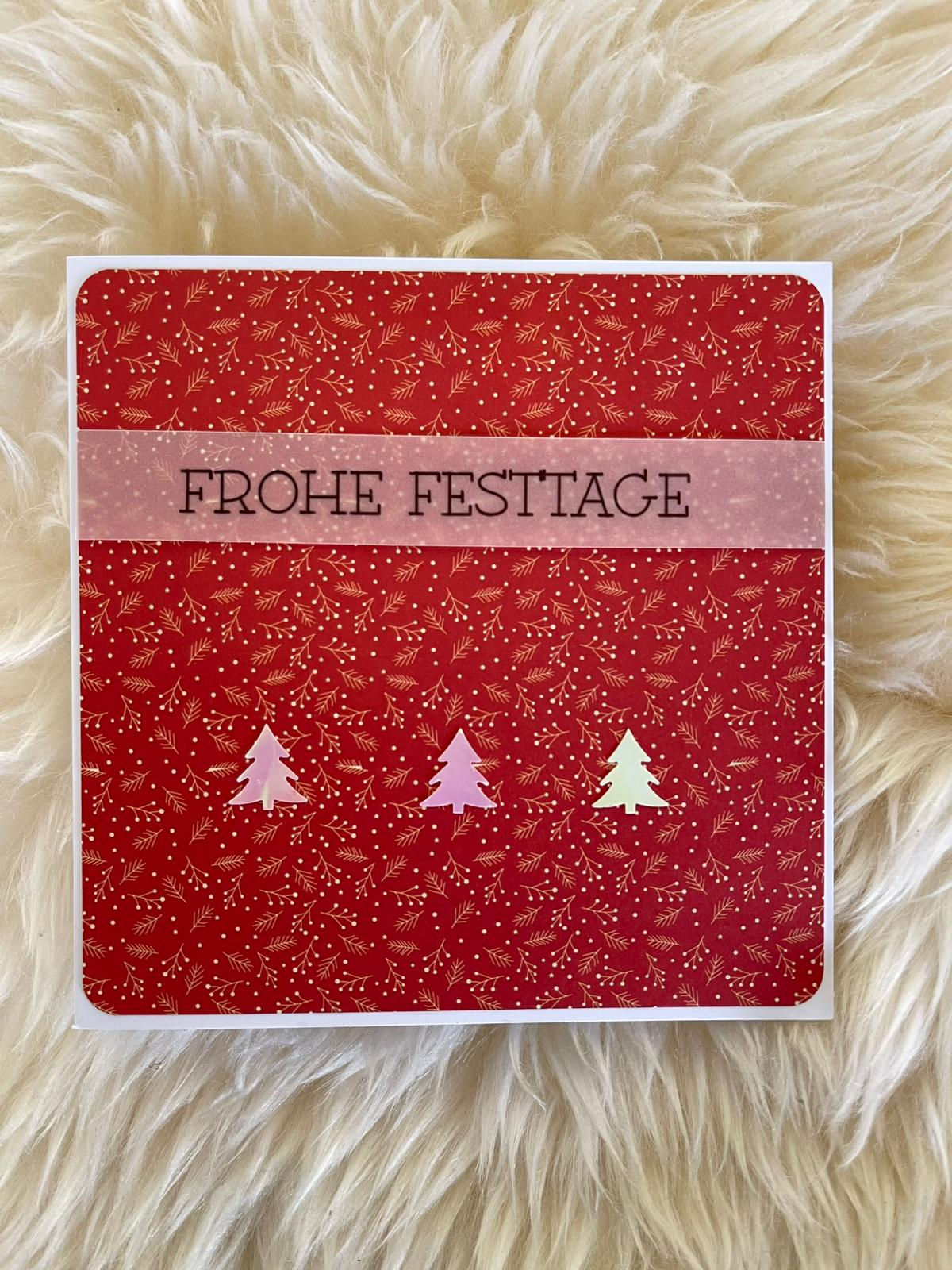 Karte drei Tannenbäume