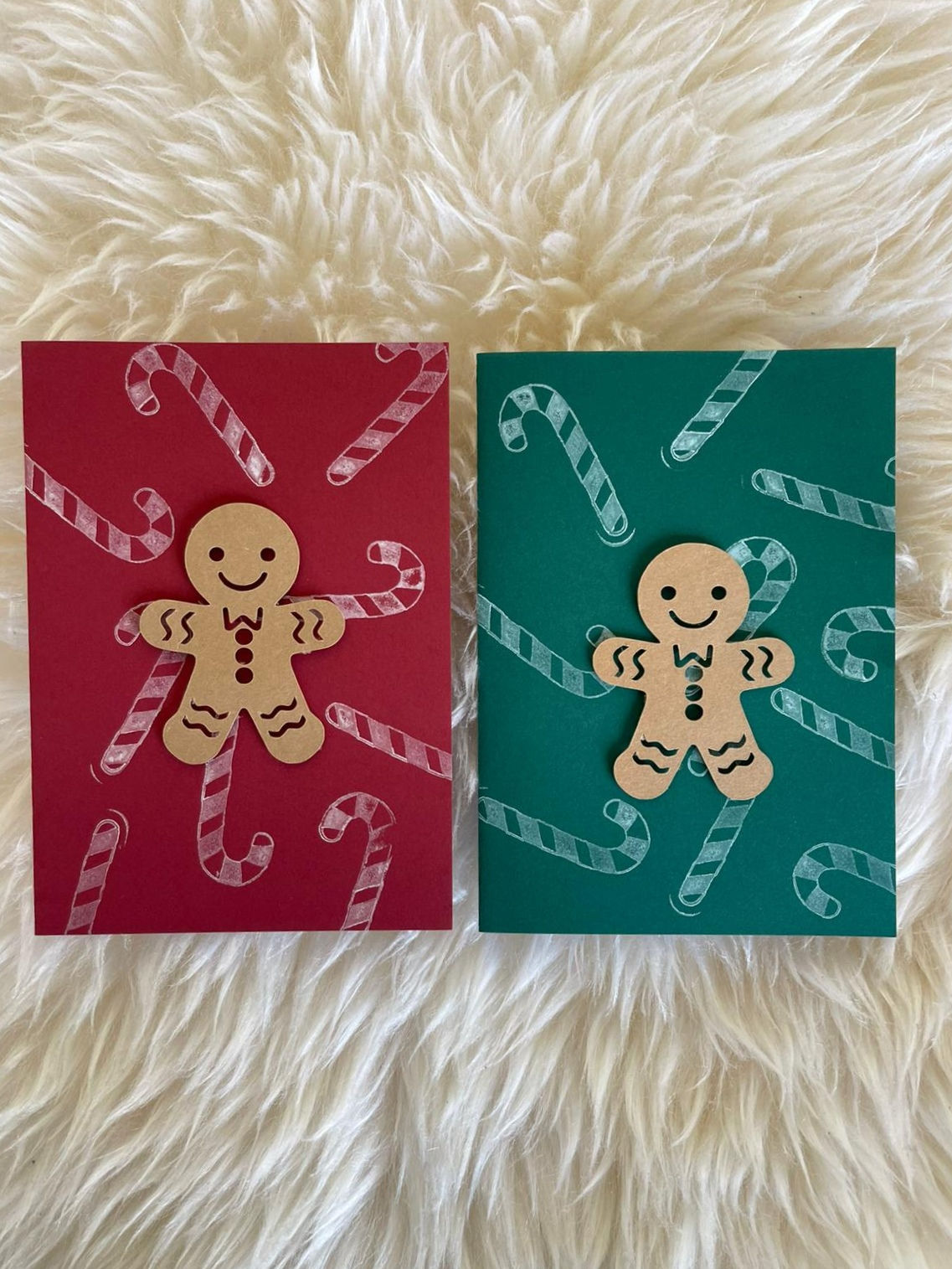 Karte Lebkuchenmann & Zuckerstangen