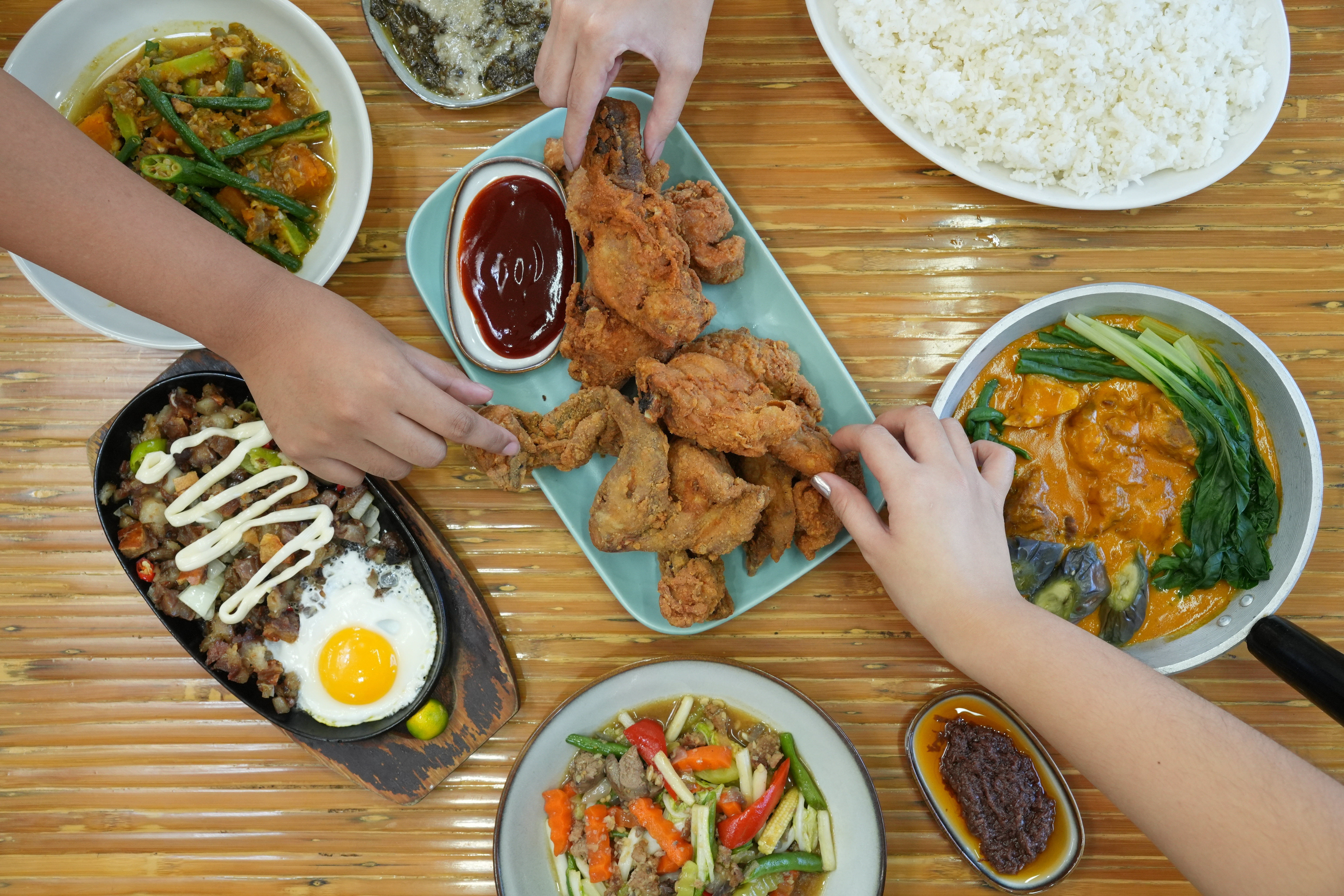 Arranged Food and Objects