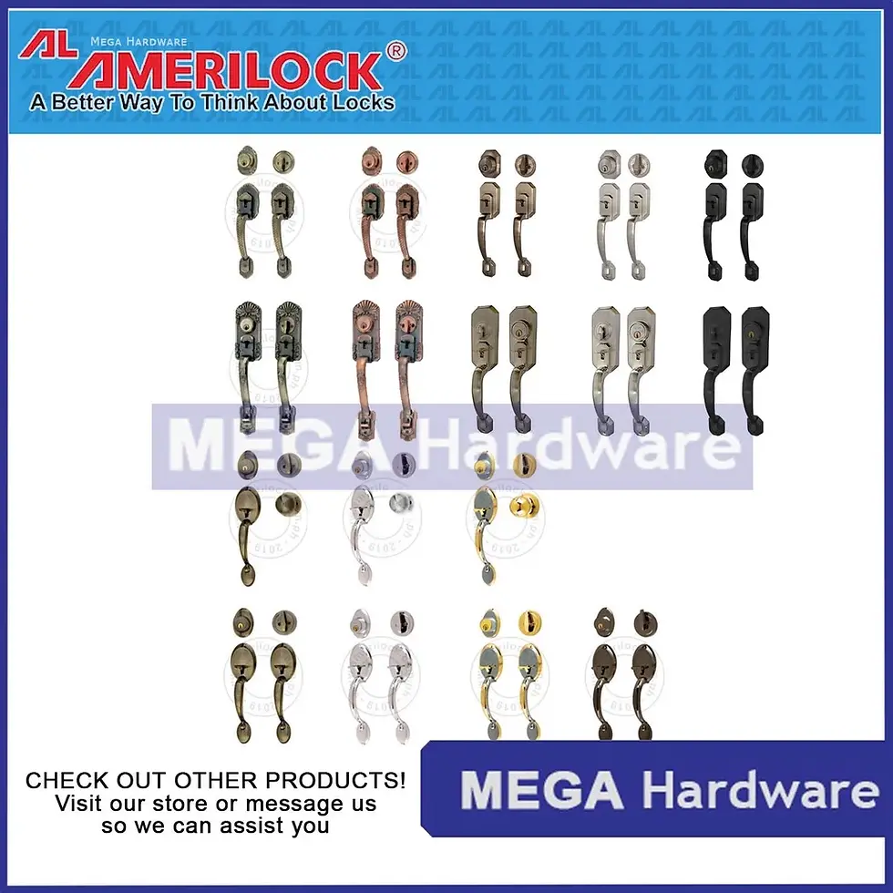 Thumbnail: AMERILOCK Door Knob for Main Door Handle Set with Single Cylinder Deadbolt Lock