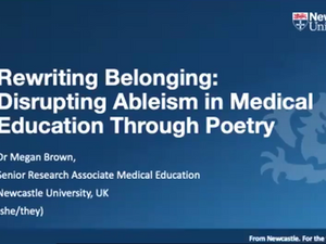 Rewriting Belonging: Disrupting Ableism in Medical Education Through Poetry
