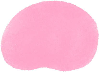 transparent pink illustrated amorphous shape