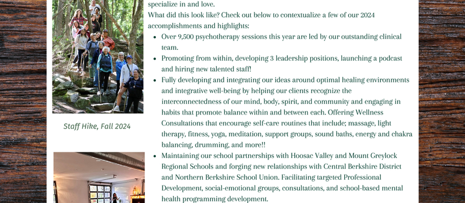 LOOKING FORWARD & 2024 IN REVIEW: REFLECTIONS & GRATITUDE