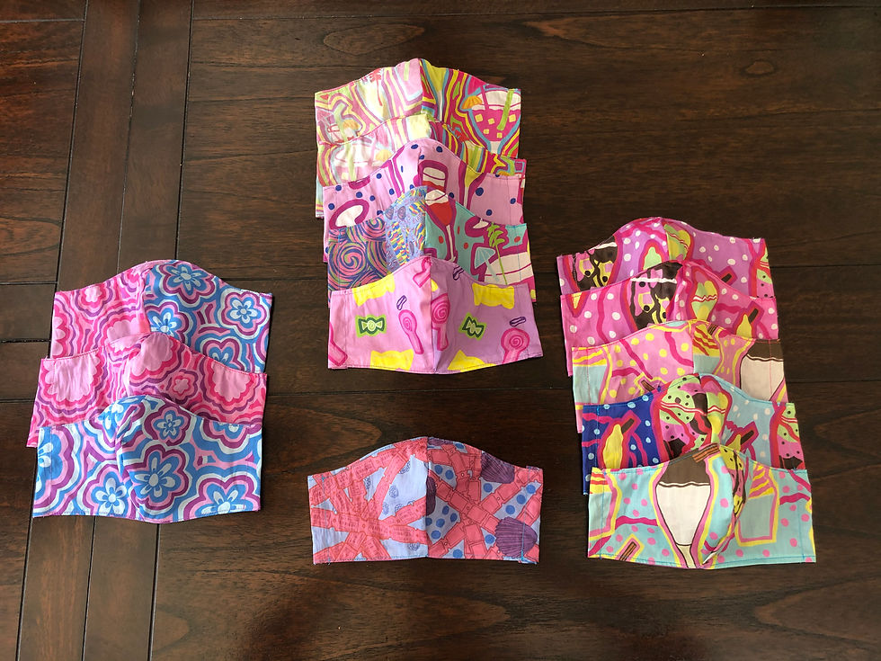 Handmade printed masks