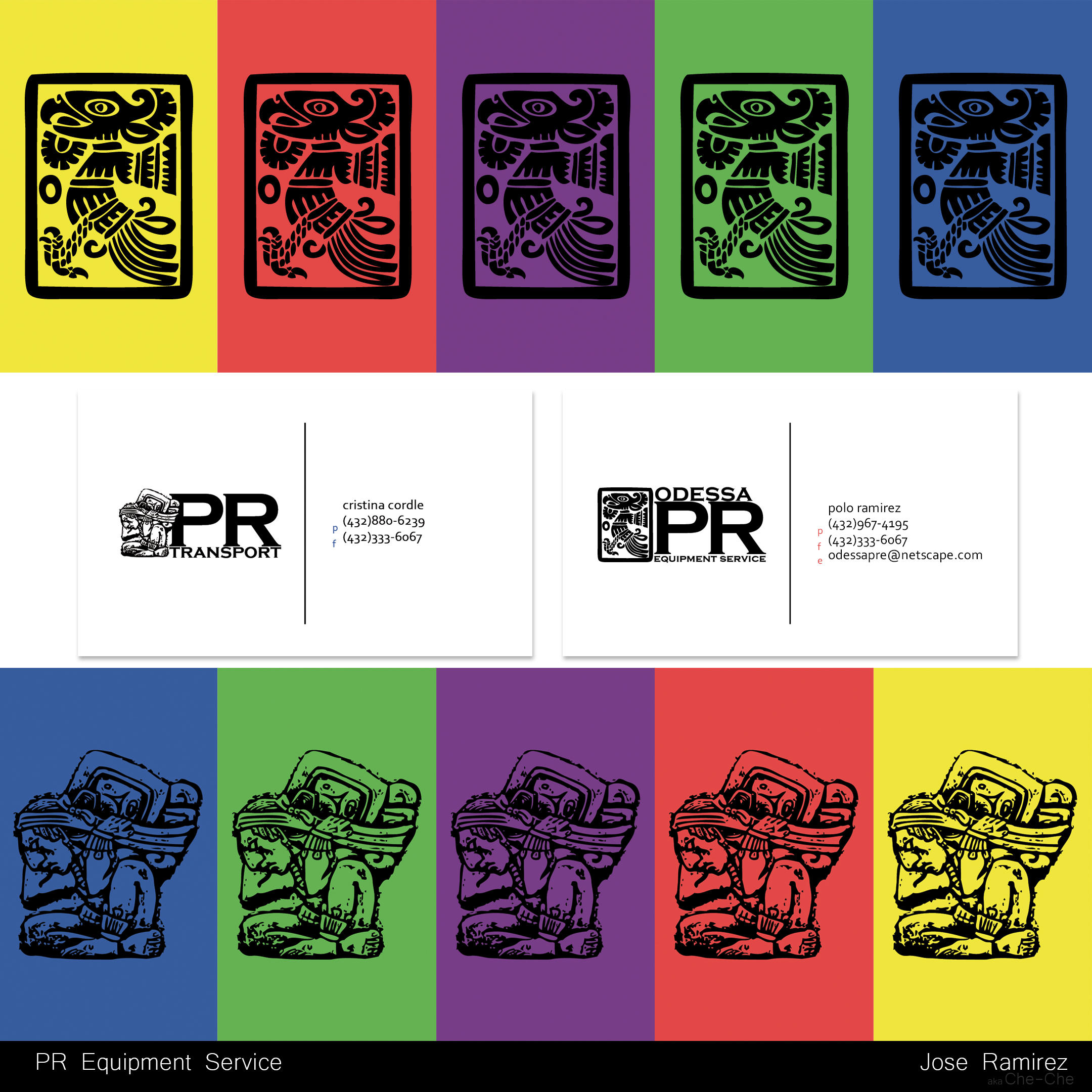 P.R. Equipment Service Business Card