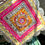 Thumbnail: Rani Pink Sheesha Rangoli Mat/Asan