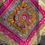 Thumbnail: Rani Pink Sheesha Rangoli Mat/Asan